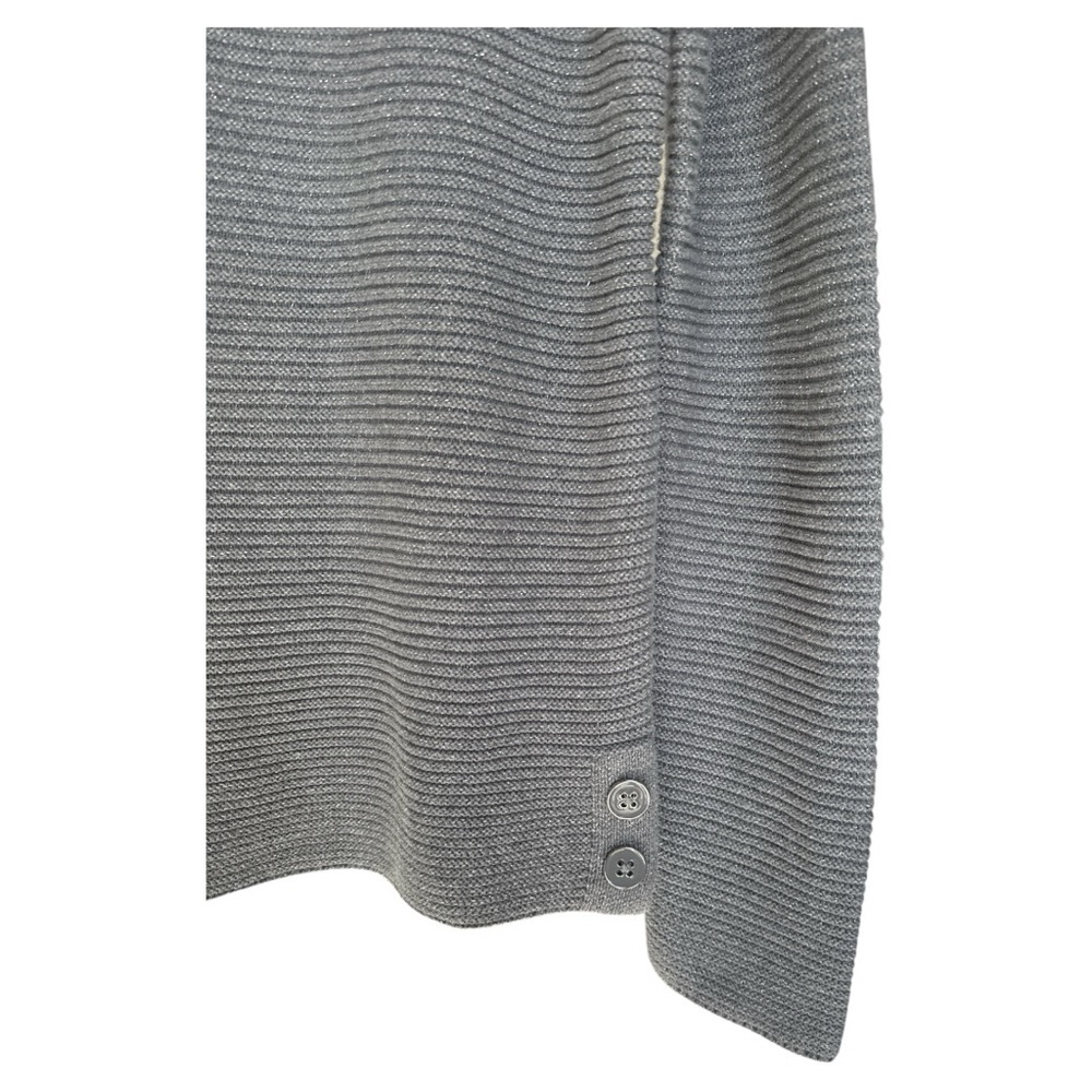 Talbots Womens Size S Gray/Silver Knit Pullover Sweater Cotton Blend - Picture 3 of 5
